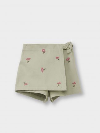 شلوارک نوزاد دختر نعنایی دفکتو