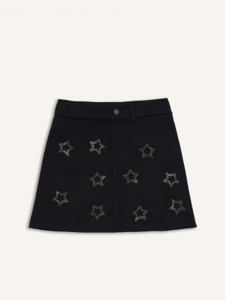 دامن دخترانه مشکی دفکتو