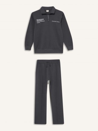 لباس راحتی پسرانه خاکستری تیره دفکتو