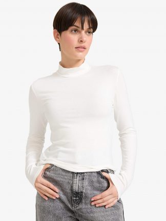 تیشرت آستین بلند زنانه بژ دفکتو