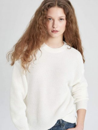 پلیور زنانه بژ دفکتو