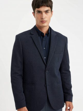 کت مردانه سرمه ای دفکتو