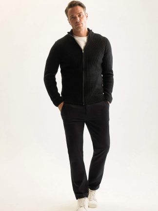 ژاکت مردانه مشکی دفکتو