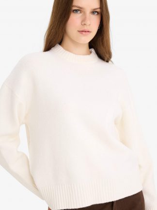 پلیور زنانه بژ دفکتو