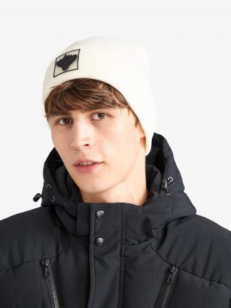 کلاه بافت مردانه سفید دفکتو