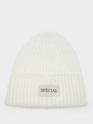 کلاه بافت زنانه سفید دفکتو