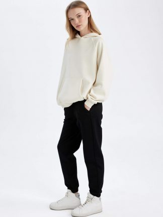 شلوار راحتی زنانه مشکی دفکتو