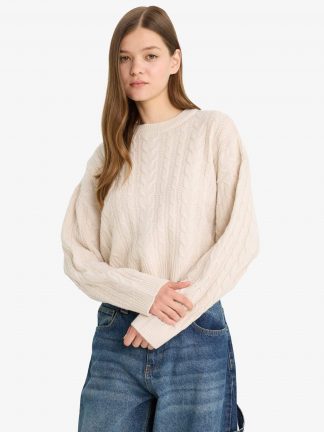 پلیور زنانه بژ دفکتو