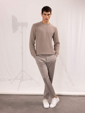 شلوار پارچه ای مردانه بژ دفکتو