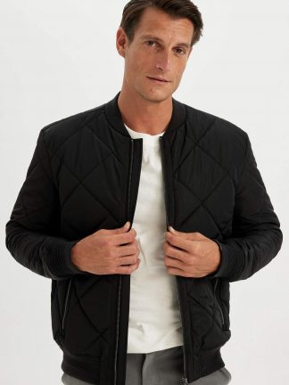 کاپشن مردانه مشکی دفکتو