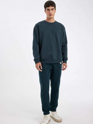 شلوار راحتی مردانه سبز تیره دفکتو