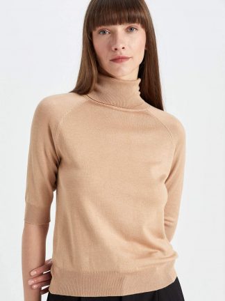 پلیور زنانه بژ دفکتو