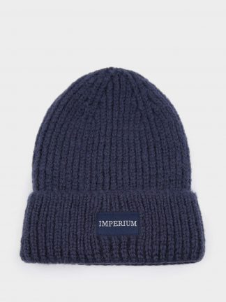 کلاه بافت مردانه نیلی تیره دفکتو