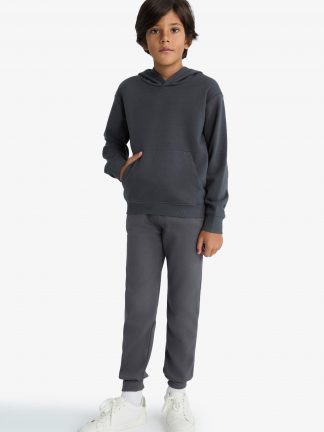 شلوار راحتی پسرانه خاکستری تیره دفکتو