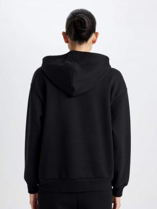 هودی زنانه مشکی دفکتو