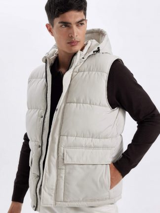 جلیقه مردانه بژ دفکتو