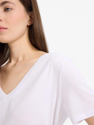 تیشرت زنانه سفید دفکتو