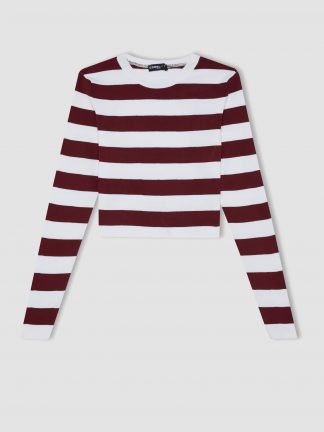 پلیور زنانه زرشکی دفکتو