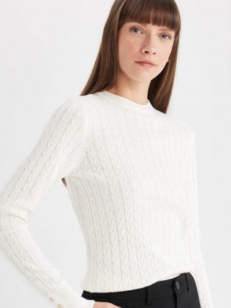 پلیور زنانه بژ دفکتو