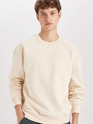 سویشرت مردانه بژ دفکتو