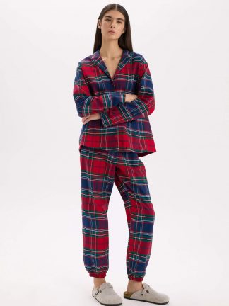 شلوار راحتی زنانه قرمز دفکتو