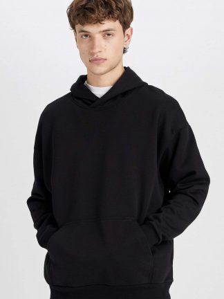 هودی مردانه مشکی دفکتو