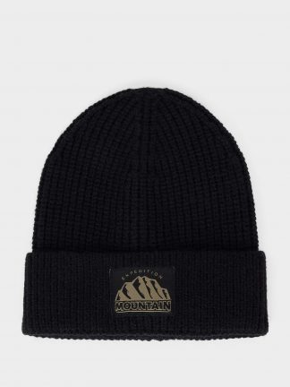 کلاه بافت مردانه مشکی دفکتو