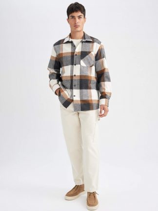 پیراهن مردانه خاکستری تیره دفکتو