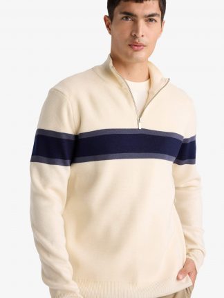 پلیور مردانه بژ دفکتو