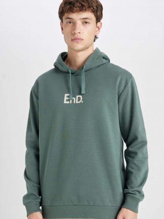 هودی مردانه سبز دفکتو