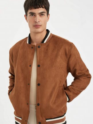 کاپشن مردانه دارچینی دفکتو