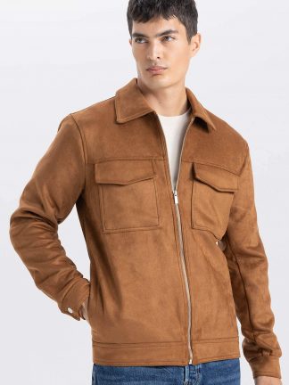 کاپشن مردانه قهوه ای دفکتو