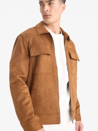 کاپشن مردانه قهوه ای دفکتو