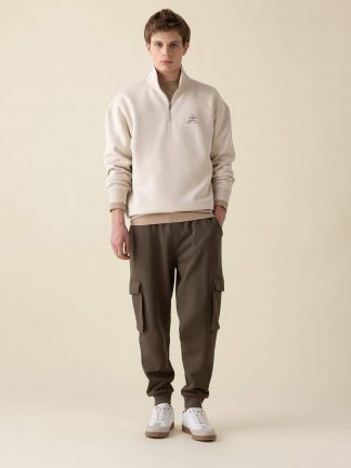 شلوار راحتی مردانه خاکی دفکتو