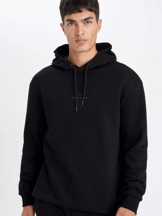 هودی مردانه مشکی دفکتو