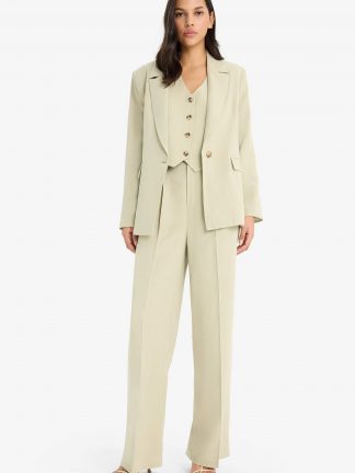 کت زنانه خاکی دفکتو