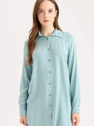 شومیز زنانه سبز دفکتو