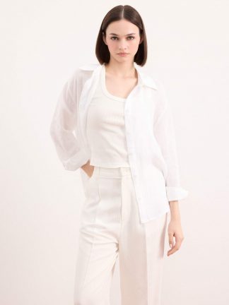 شومیز زنانه سفید دفکتو