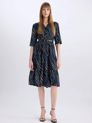 پیراهن زنانه مشکی دفکتو