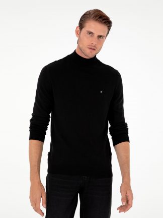 پلیور مردانه مشکی پیرکاردین