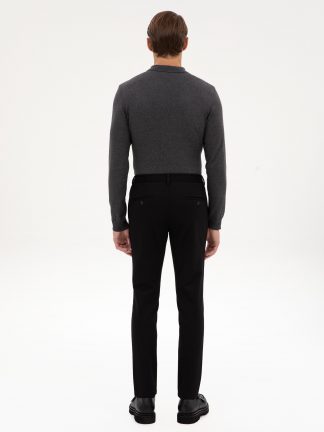 شلوار پارچه ای مردانه مشکی پیرکاردین