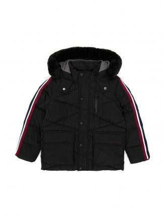 کاپشن پسرانه مشکی یو اس پولو