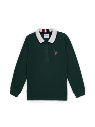 سویشرت پسرانه سبز تیره یو اس پولو