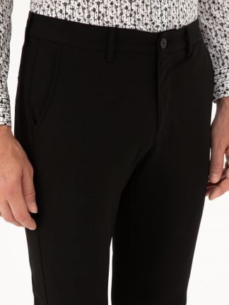 شلوار کتان مردانه مشکی کاشارل