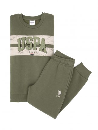 لباس راحتی پسرانه خاکی روشن یو اس پولو