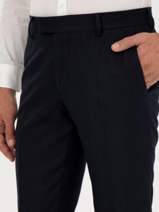 شلوار پارچه ای مردانه سرمه ای کاشارل