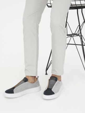 کفش روزمره مردانه خاکستری کاشارل