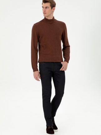 شلوار جین اسلیم فیت مردانه زرشکی یو اس پولو