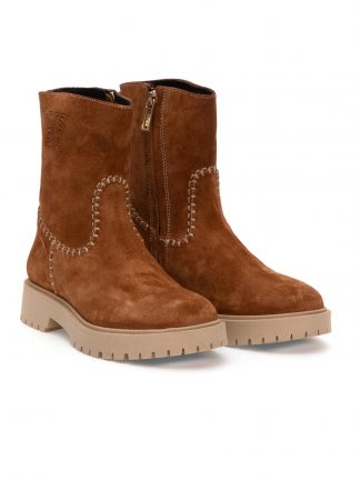 بوت و نیم بوت زنانه قهوه ای یو اس پولو