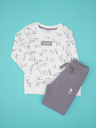 لباس راحتی پسرانه سفید یو اس پولو